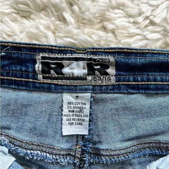 Y2K R4R Rave Jeans Low Rise Jeans - Picture 4 of 5